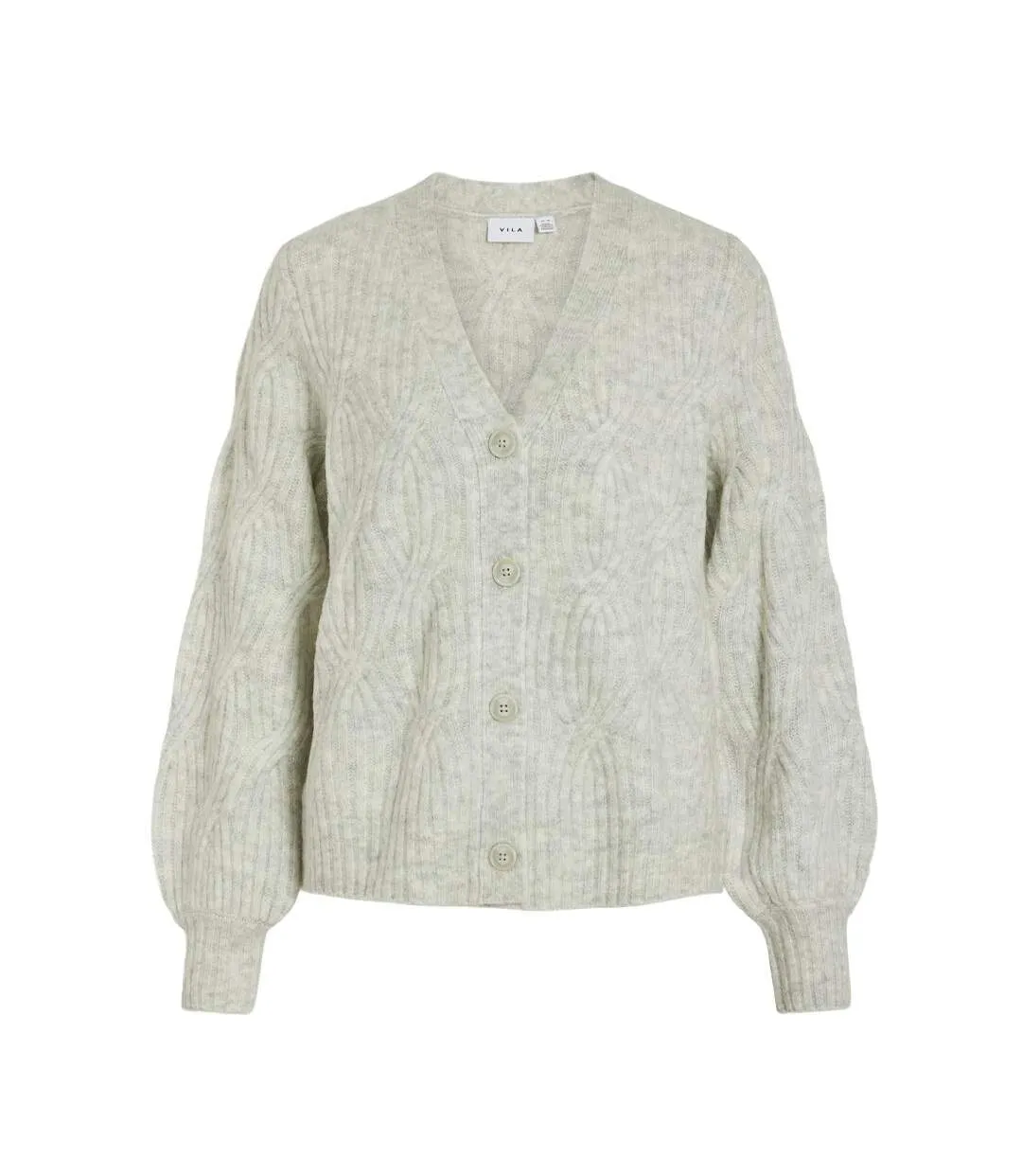 Gilet gris clair femme vila viella-1