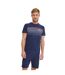 Ensemble Pyjama court Tshirt col rond homme en coton Serge Blanco-1