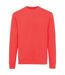 Unisex adult zion recycled cotton crew neck sweatshirt luscious red Iqoniq-1