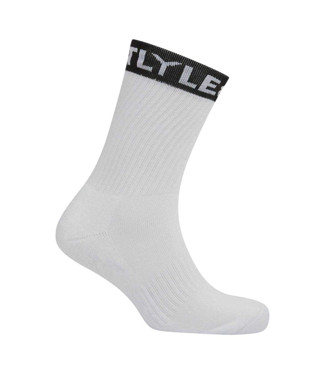 Lot De 3  Paires De Chaussettes Motif/style Marque Homme Noir Blanc Gris Lyle & Scott-3