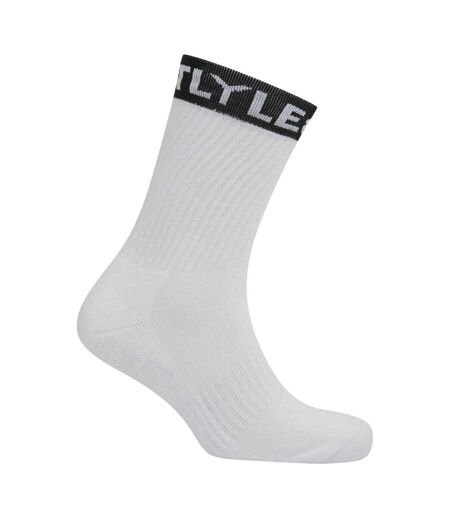 Lot De 3  Paires De Chaussettes Motif/style Marque Homme Noir Blanc Gris Lyle & Scott