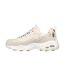 Womens/ladies Dlites Christmas Suede Trainers Off White Skechers-2