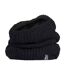 Ladies Winter Warm Fleece Lined Chunky Knit Thermal Neck Warmer-1