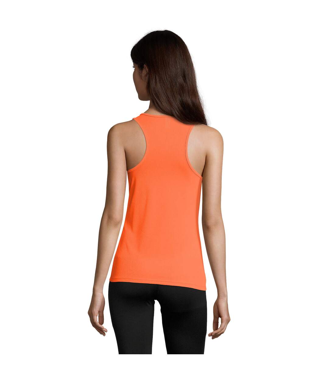 Débardeur Sporty Femme Orange Néon SOLS-3