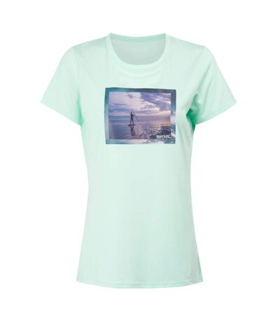 Regatta - T-shirt FINGAL - Femme (Turquoise délavé) - UTRG9832