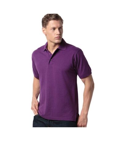Polo À Manches Courtes Homme Violet Kustom Kit