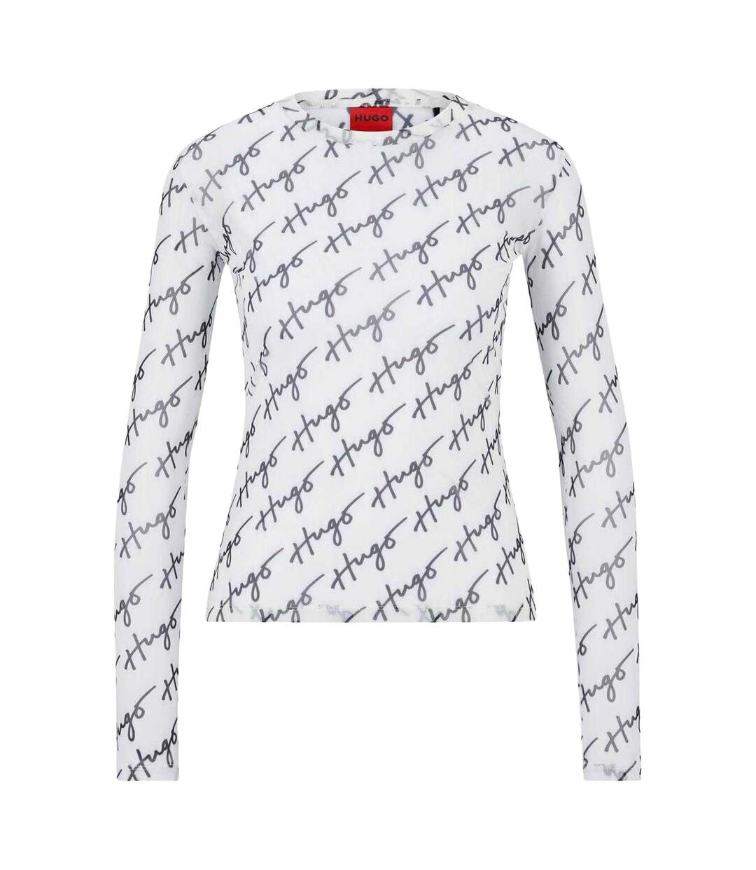 T-shirt Diralina_4 Femme Blanc Gris Hugo-2