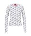 T-shirt Diralina_4 Femme Blanc Gris Hugo-2