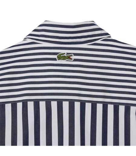 Chemise Motif/style À Rayures Bandier Femme Bleu Marine Lacoste