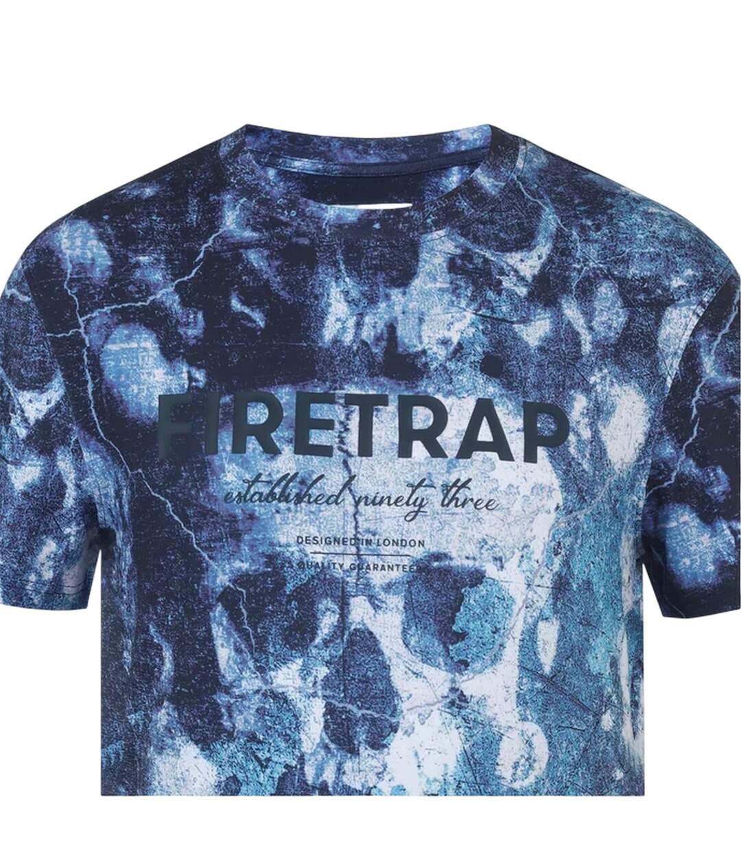 Mens Sub Skulls T-shirt Navy Firetrap-3