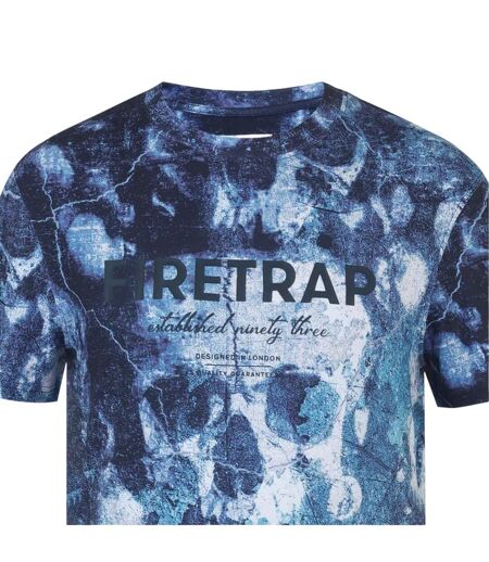 Mens Sub Skulls T-shirt Navy Firetrap