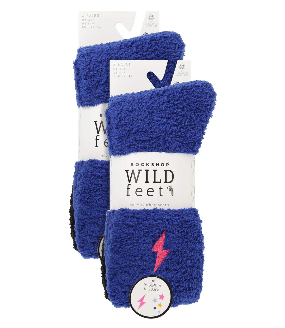 Wildfeet - 4 Paires Femme Chaussettes Lit Thermiques Polaire Chaudes-2