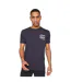 Pack Of 5  Mens Brandax Printed T-shirt  Navy Orange Black Grey Marl White Crosshatch-3
