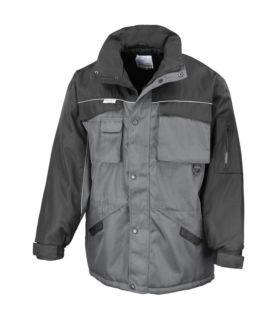 Manteau homme gris / noir WORK-GUARD by Result WORK-GUARD by Result