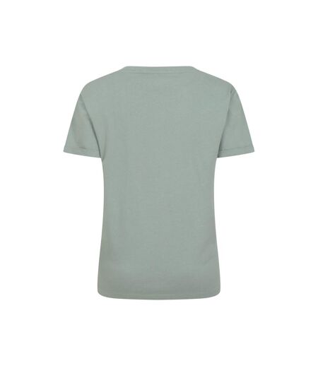 Womens/ladies Forest Bear Organic Loose Fit T-shirt Khaki Green Mountain Warehouse