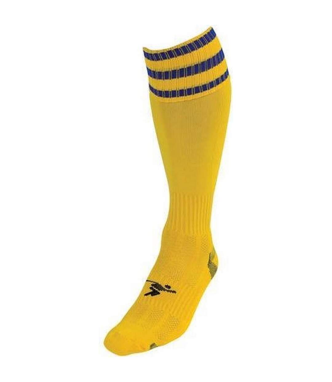 Chaussettes de football pro adulte jaune / bleu roi Precision