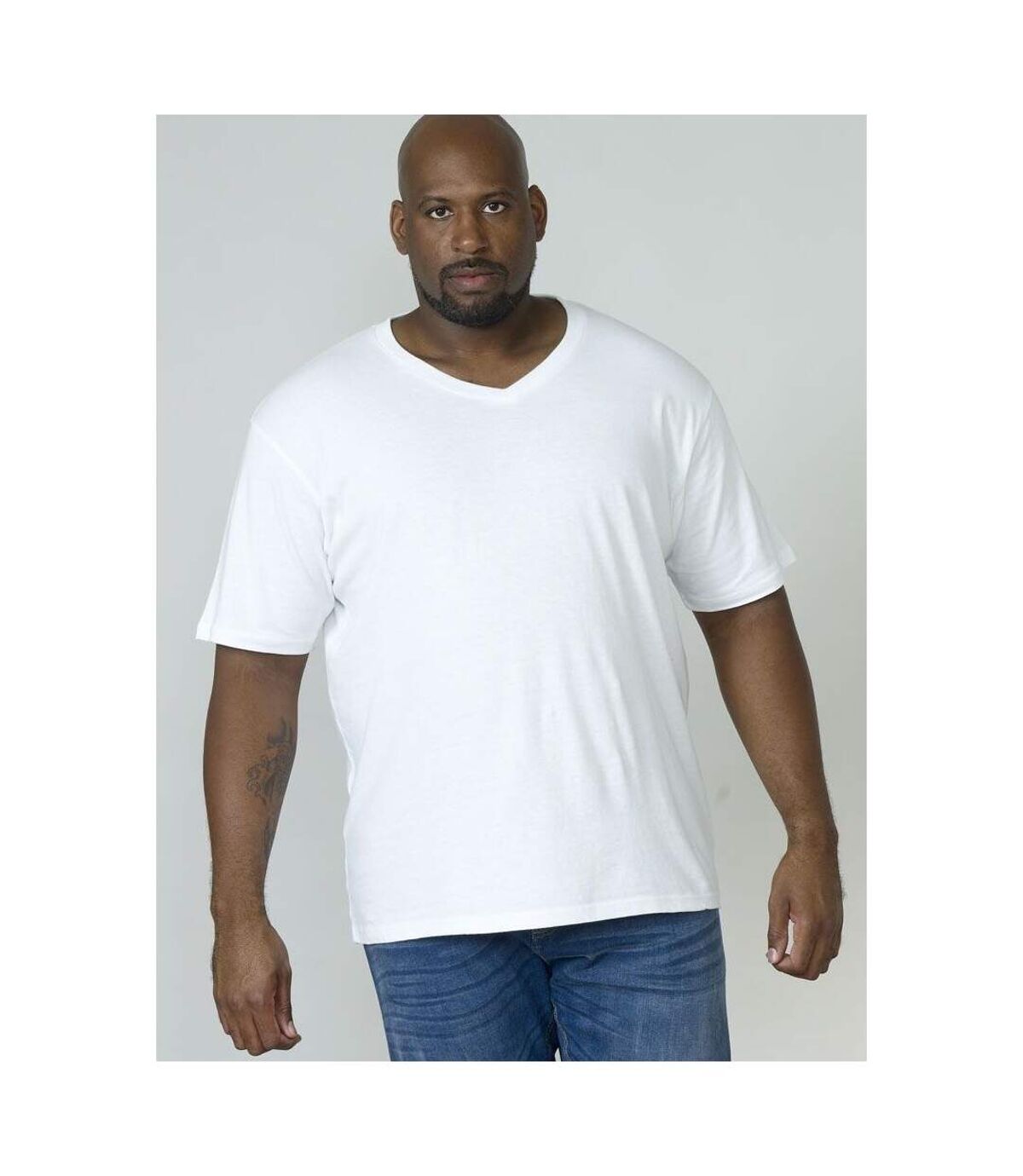 Duke D555 Kingsize Signature - T-shirt en coton - Homme (Blanc) - UTDC144