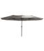 Parasol en acier 4.5x2.7 m Ovale Taupe