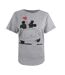 T-Shirt gris femme disney mickey & minnie hearts-2