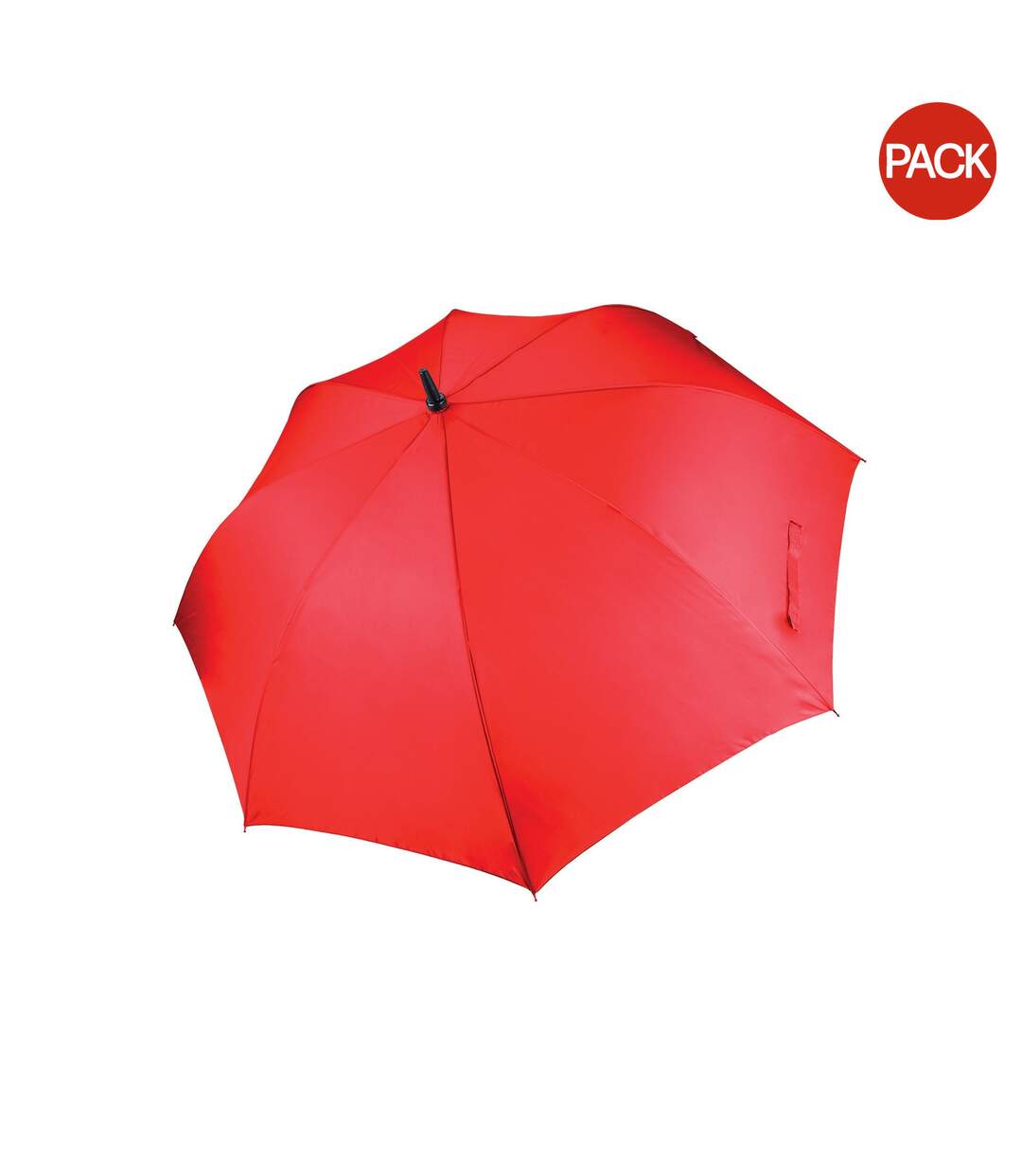 Kimood Unisex Large Plain Golf Umbrella (Pack of 2) (Red) (One Size) - UTRW6953-1