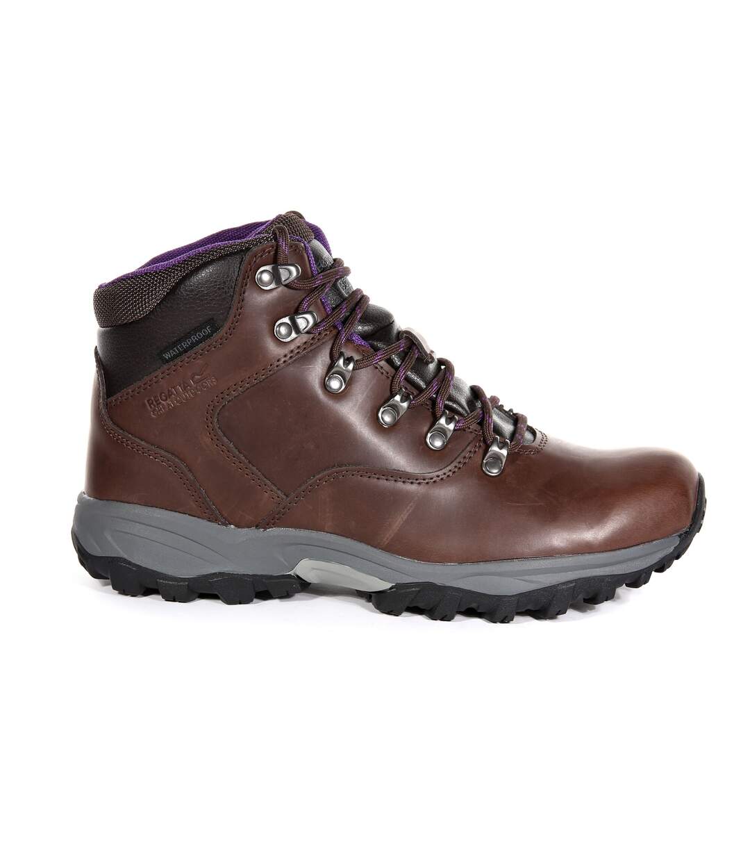 Regatta Great Outdoors Womens/Ladies Bainsford Waterproof Hiking Boots (Chestnut/Alpine Purple) - UTRG2812