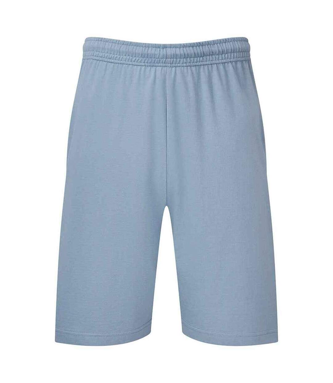 Mens iconic 195 jersey shorts mineral blue Fruit of the Loom