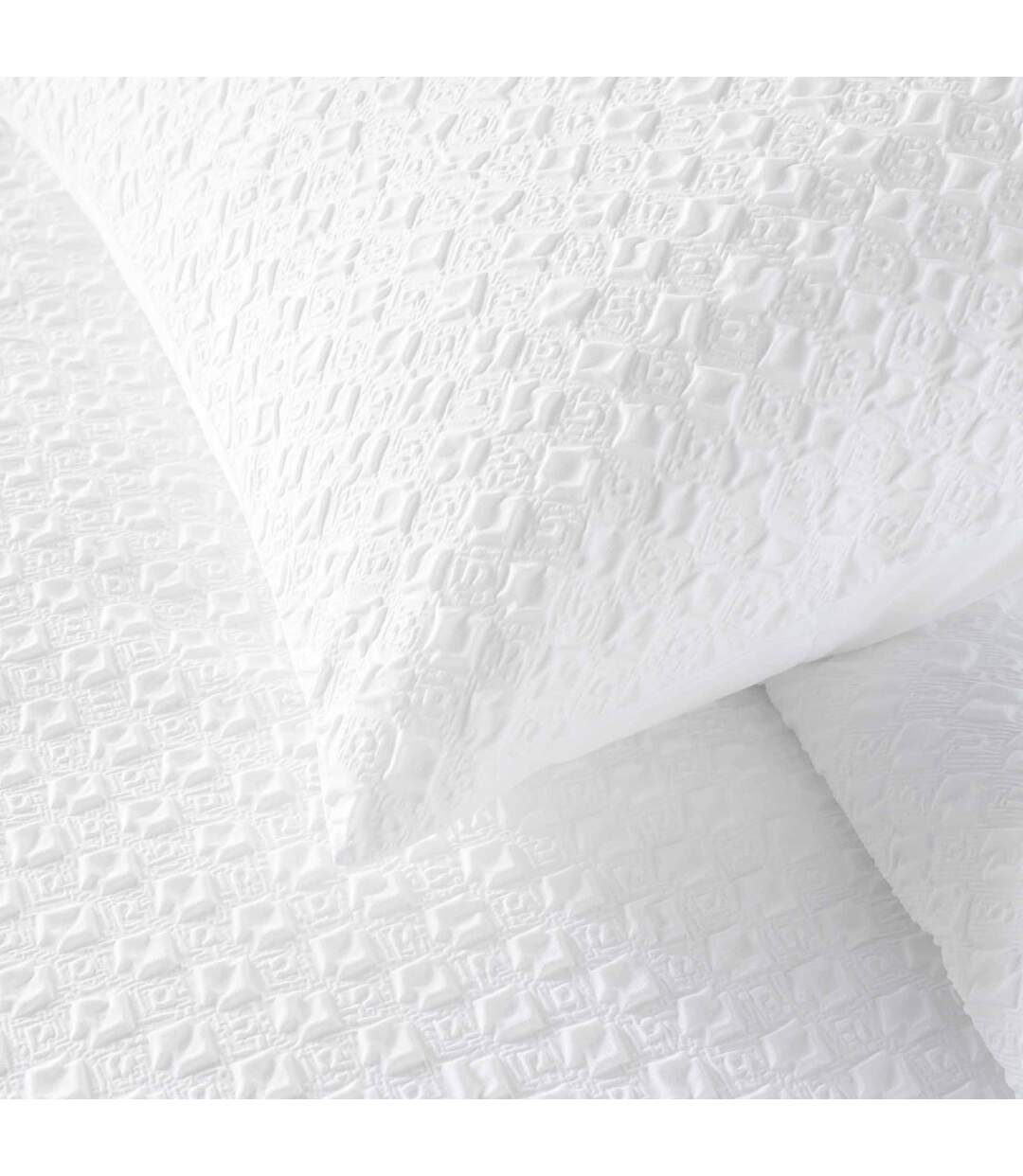 Parure de Lit 3 Pièces Litea 240x220cm Blanc-4