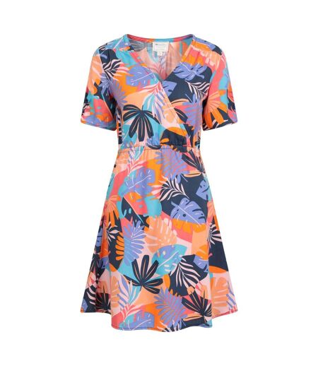 Mountain Warehouse Womens/Ladies Sahara Printed Wrap Midi Dress (Coral) - UTMW453