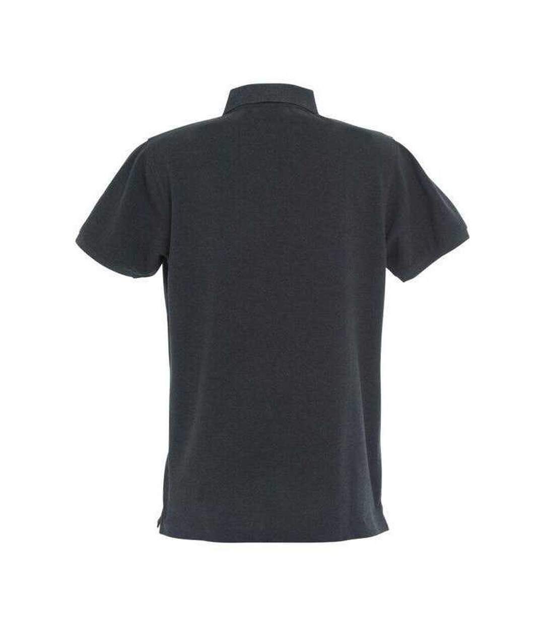 Mens Premium Stretch Polo Shirt Anthracite Melange Clique-2