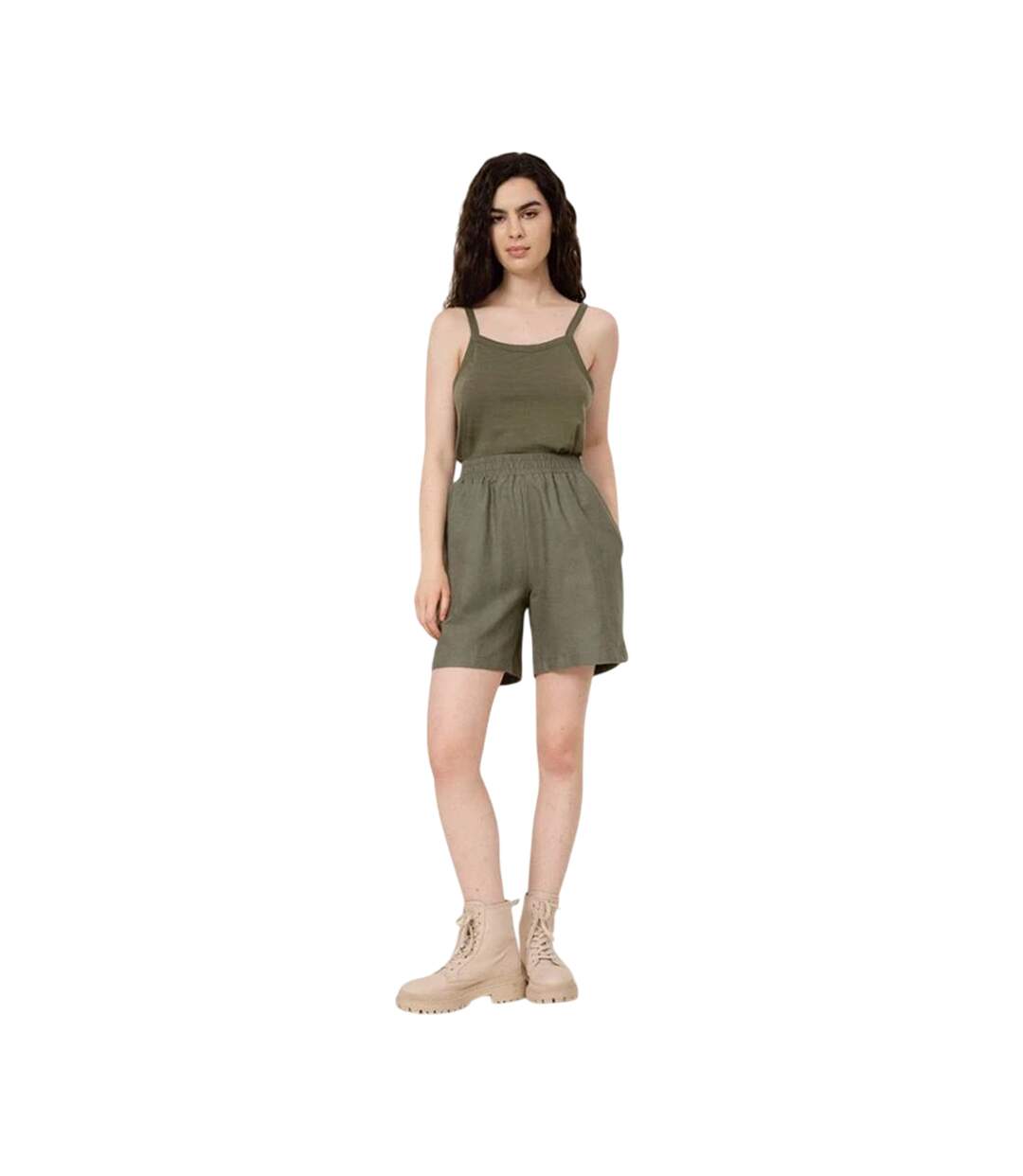 Short Motif/style Uni Femme Vert Outhorn-4