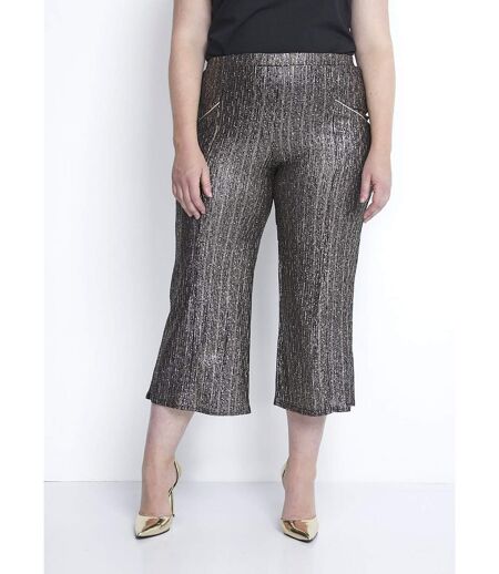 Jupe-pantalon taille élastiquée en maille