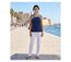 Tee-shirt sans manches TF192M Mode Directe : Débardeur fantaisie 100% coton au look marin-5
