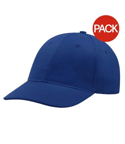 Atlantis Start 6 Panel Baseball Cap (Pack of 2) (Royal) - UTAB416