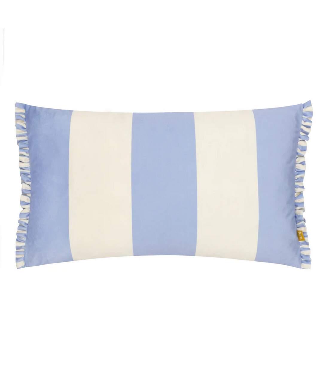 Araya velvet striped cushion cover 30cm x 50cm blue Furn-1