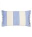 Araya velvet striped cushion cover 30cm x 50cm blue Furn-1