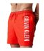 Short De Bain Motif/style Logo Homme Orange Calvin Klein-3