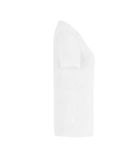 Womens/ladies Slim T-shirt White Cottover
