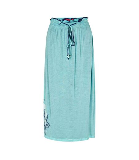 Womens/ladies Shala Mandala Maxi Dress Green Puma