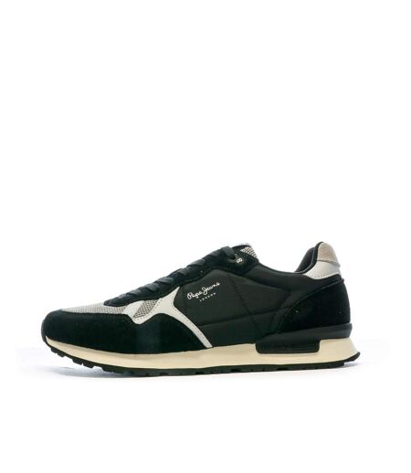 Baskets noires homme pepe jeans britt