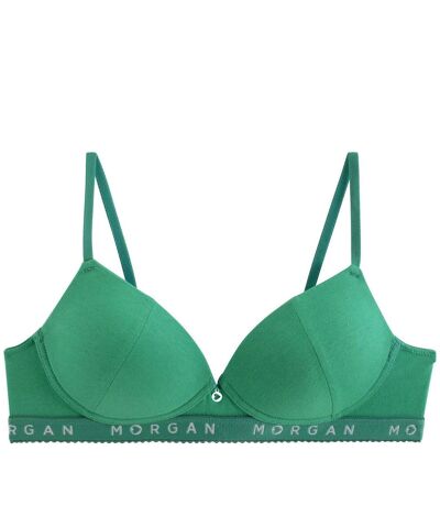 Soutien-gorge sans armatures souple vert Gaby