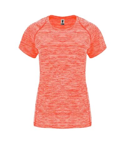 T-shirt Austin Femme Corail Fluo Chiné Roly