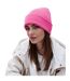 Bonnet À Manchettes Original Pour Adultes, Unisexe Rose Vif Beechfield-1