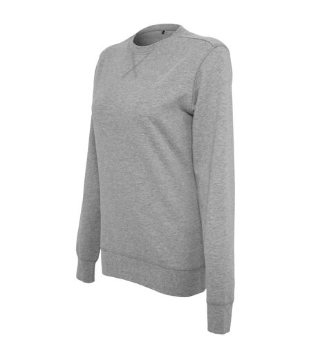 T-shirt Motif/style Ras-du-cou Femme Gris Chiné Build Your Brand