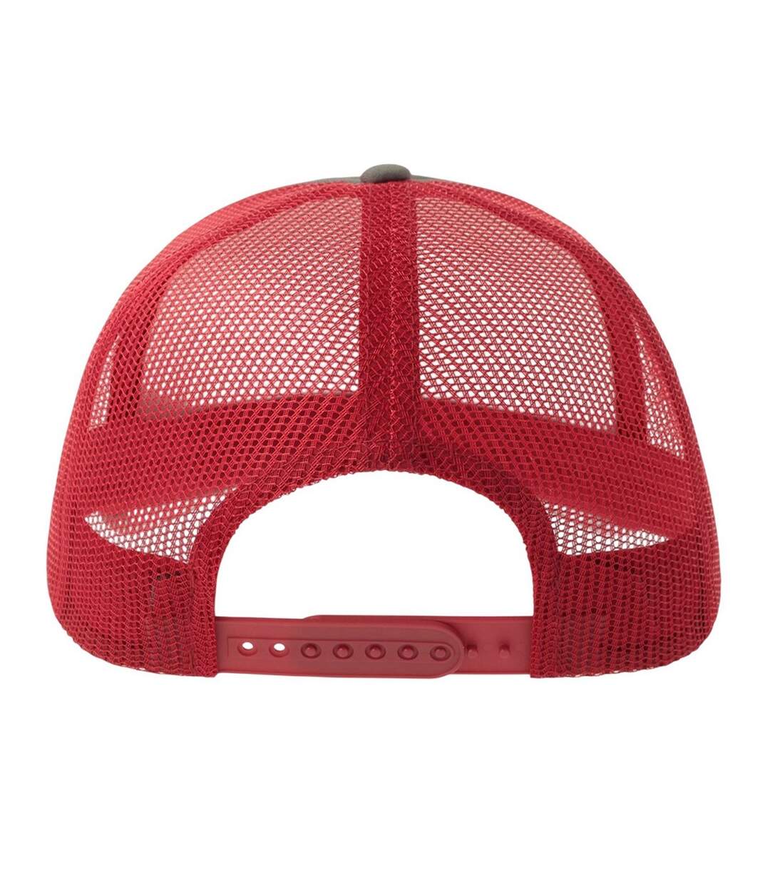Casquette Trucker Motif/style 5 Panneaux Rapper-s Adulte Gris Foncé Bordeaux Atlantis-2