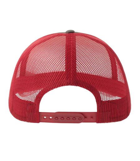 Casquette Trucker Motif/style 5 Panneaux Rapper-s Adulte Gris Foncé Bordeaux Atlantis