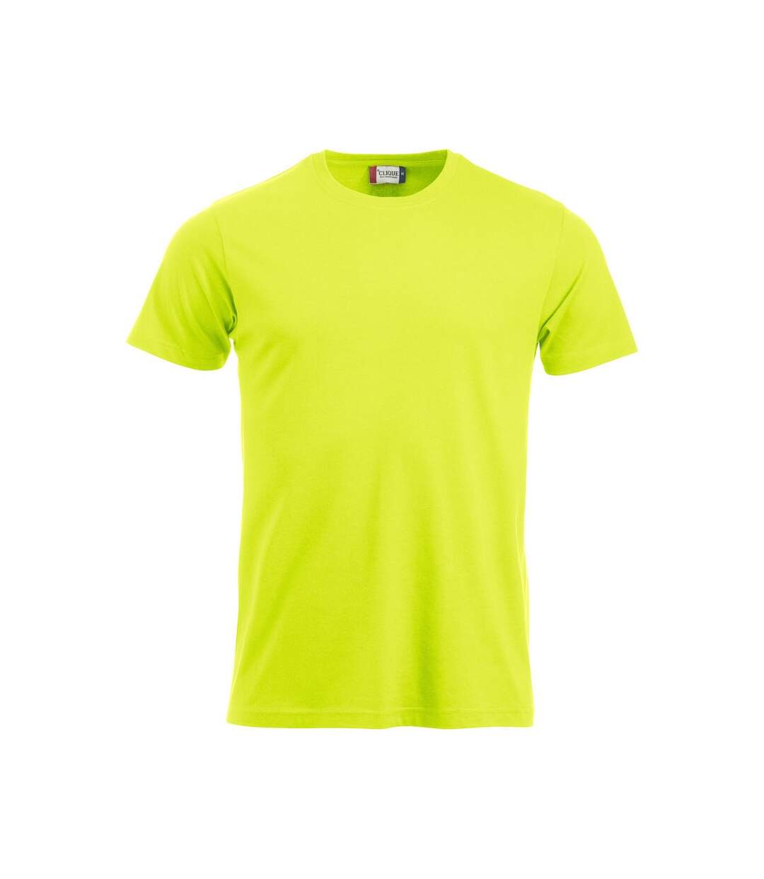 T-shirt new classic homme vert fluo Clique