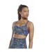 Brassière De Sport Motif/style Camouflage Lux Femme Vert Sombre Reebok-4