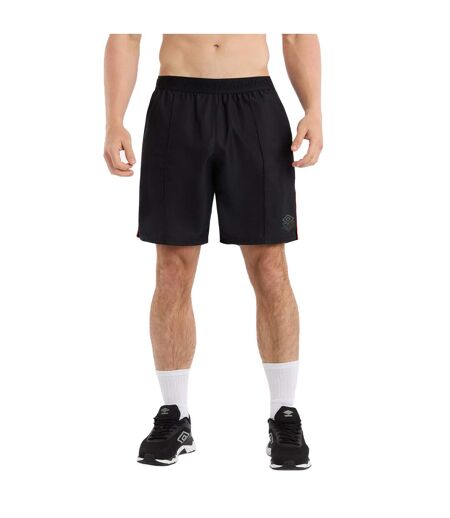 Mens pro training woven shorts black/dragonfly Umbro