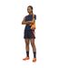 T-shirt Entraînement Femme Bleu Marine Orange Puma-4