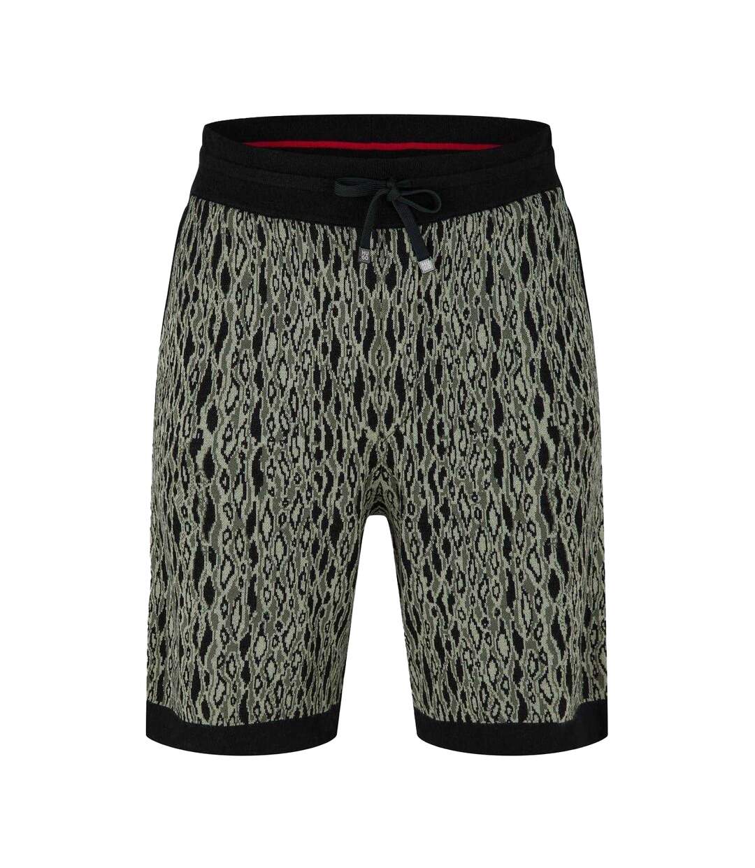 Short De Jogging Motif/style Imprimé Animal Homme Vert Imprimé Hugo-1